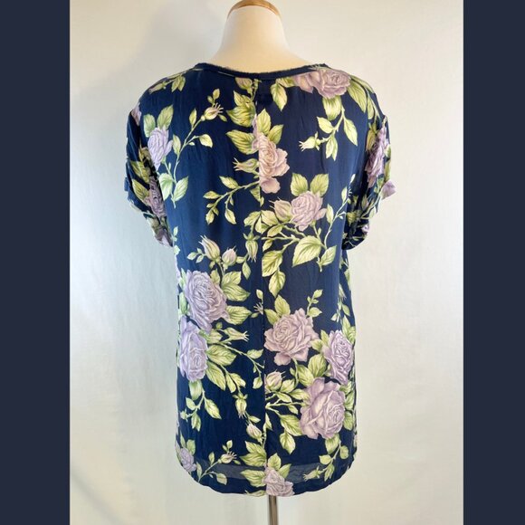 Rag & Bone Floral 100% Silk Blouse - Size M - Picture 5 of 13